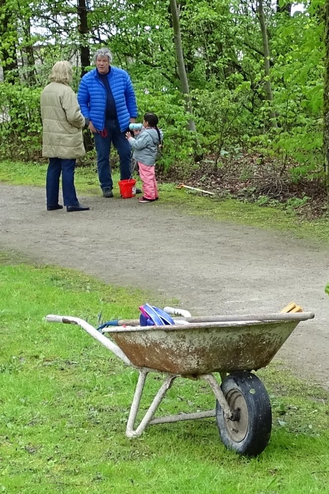 Auch Gespräche mit Bürgern gehörten dazu