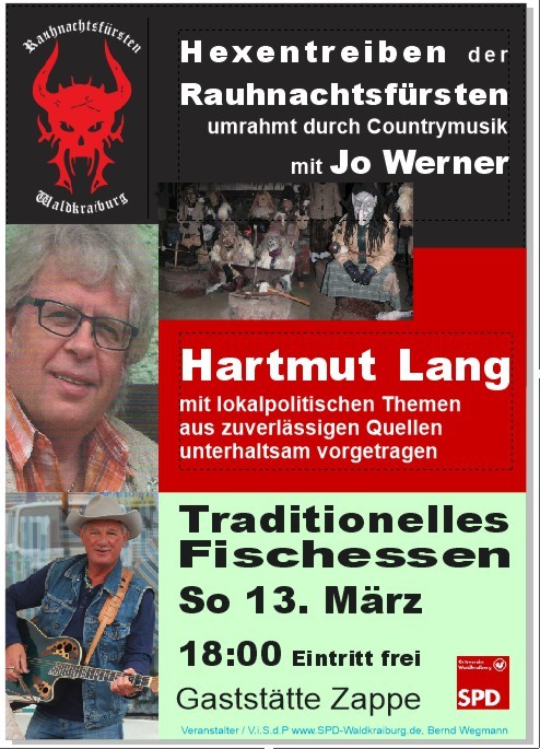 Jetzt steht der endgültige Termin. Sonntag, der 13 März ab 18°° Uhr