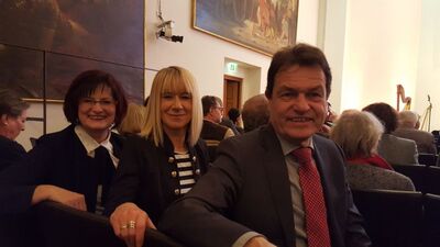 Christa Naaß, Ute Grimm und Manfred Schneider