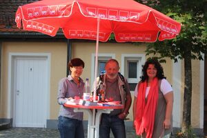 V.l.n.r.: Sissi Schätz, Franz Moser, Annette Heidrich