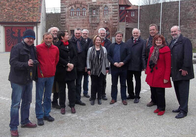 Bezirksräte mit Bürgermeister Bäuerlein und Landrat Eckstein