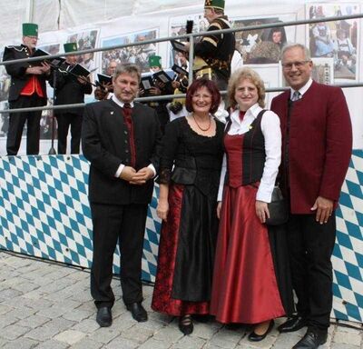 Christa Naaß mit Robert Gattenlöhner, Richard Bartsch und Evelyn Gillmeister-Geisenhof