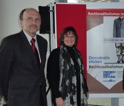 MdL Christa Naaß mit Schulleiter Dieter Theisinger