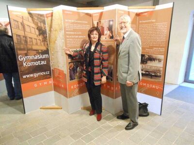 Christa Naaß und Benno Stanka bei der Eröffnung