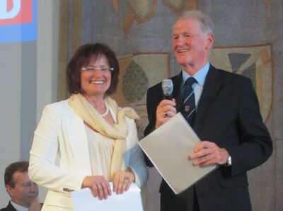 MdL Christa Naaß mit dem Landesvorsitzenden Ernst Schröder