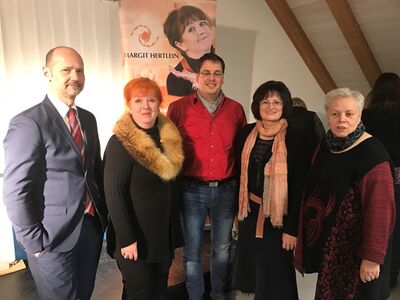 Von links: Lutz Egerer, Margit Hertlein, Harald Dösel, Christa Naaß, Monika Wopperer
