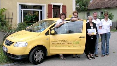 MdL Christa Naaß, MdL Christa Steiger, Monika Wopperer, OV-Vorsitzende Gunzenhausen, Bernhard Fürst und Gabriele Oster