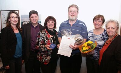 Irene Dänzer, Joachim Federschmidt, MdL Christa Naaß, Gerd Rudolph und Monika Wopperer