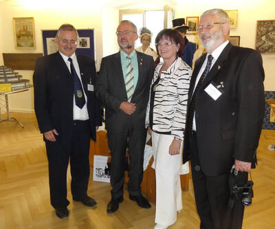 v. li.: Gottfried Schneider, Werner Baum, Christa Naaß, Christian Kusznik